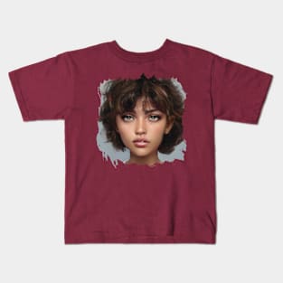 SCI-FI Portrait V Kids T-Shirt